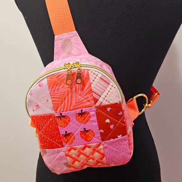 Mav Sling Patchwork Mini Sling Backpack: Ruby Star Society Crossbody Bag main image 2